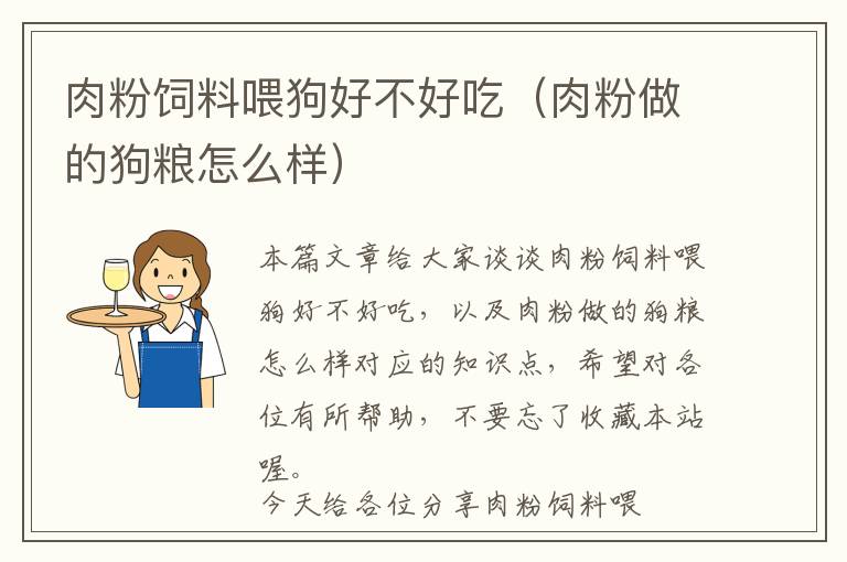 肉粉飼料喂狗好不好吃(肉粉做的狗糧怎么樣)